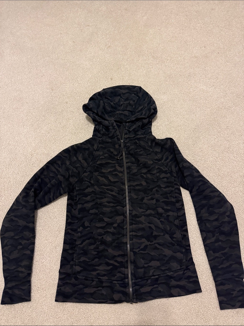 lululemon athletica Black Camo Scuba Hoodie Full-Zip